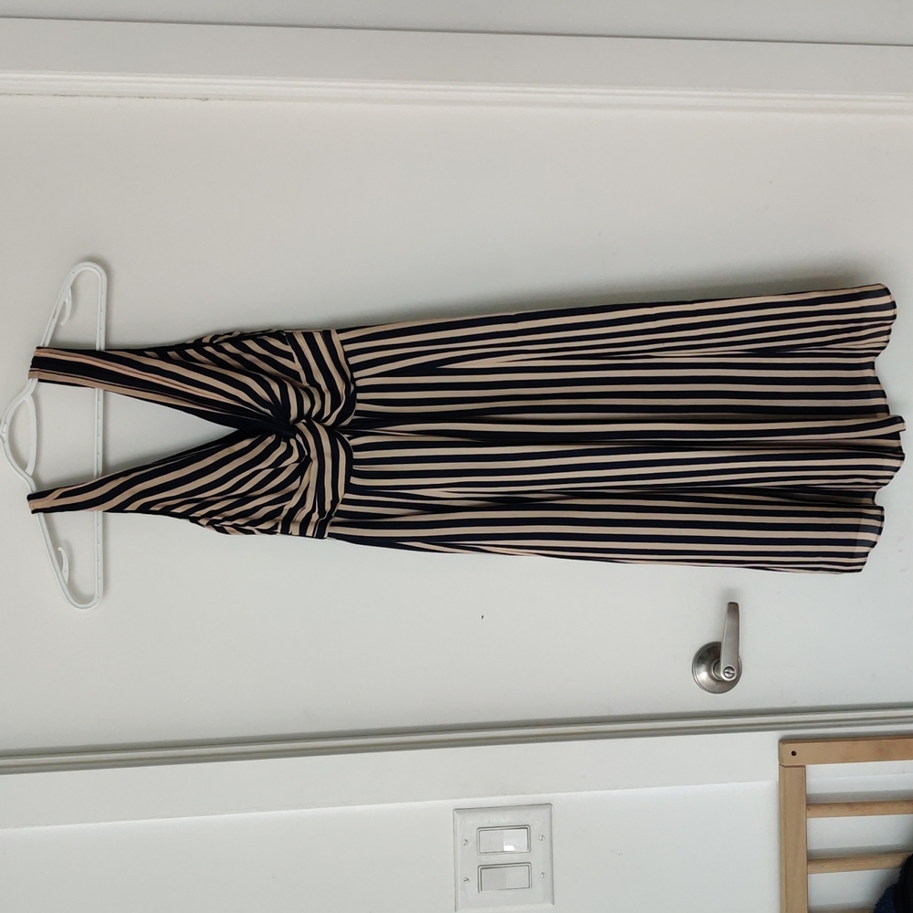 Ted Baker draped stripe pattern Silk Dress